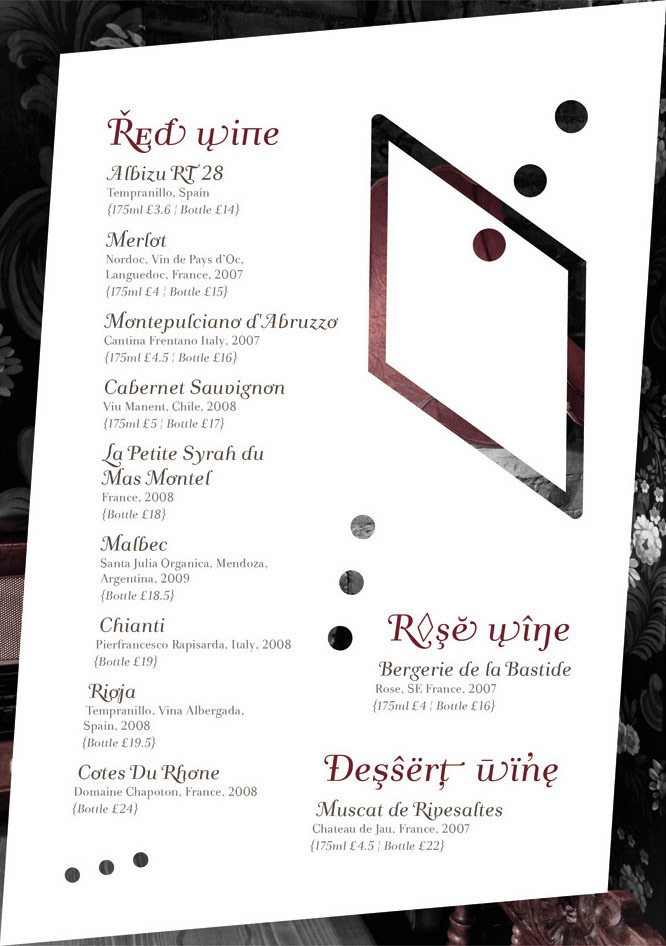 Image of The Hamlet Bar & Restaurant Digital Menu Page 9. This is an image related to a project inside Pedro Rodrigues (Treze413) graphic design portfolio.