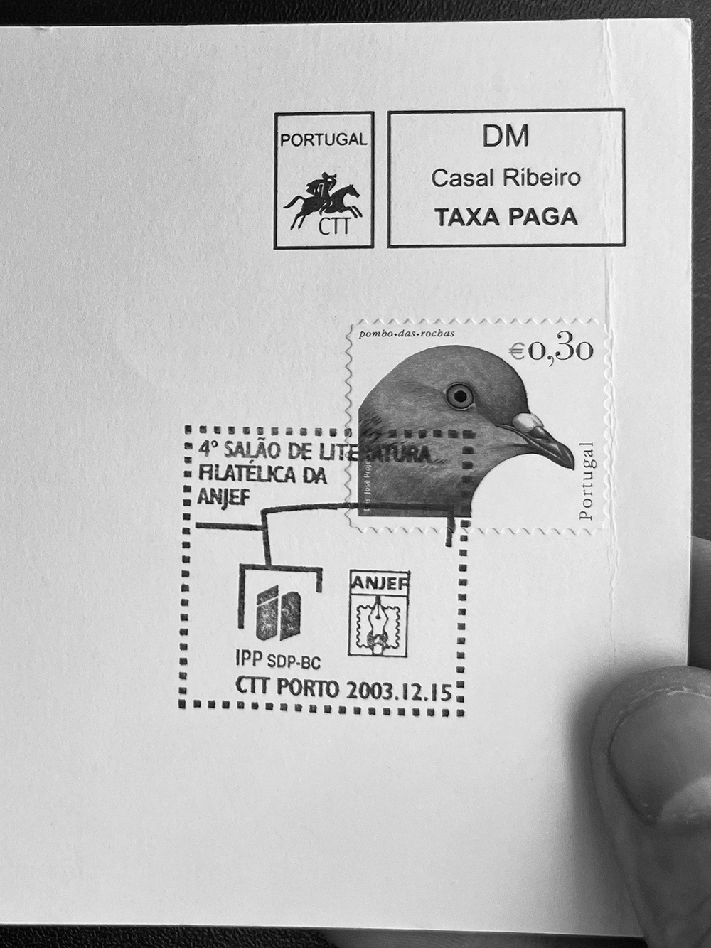 Image of 4° Salão de Literatura IPP SDP-BC Stamp. This is an image related to a project inside Pedro Rodrigues (Treze413) graphic design portfolio.