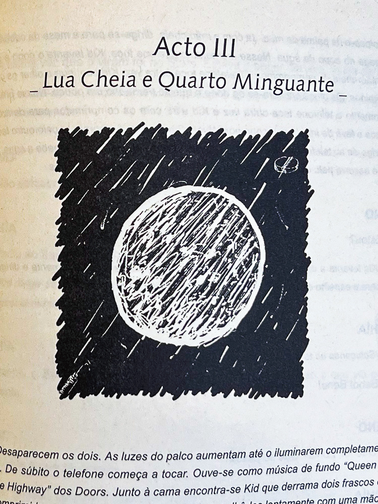 Image of Lunário Poema Polifónico book illustration in chapter three. This is an image related to a project inside Pedro Rodrigues (Treze413) graphic design portfolio.