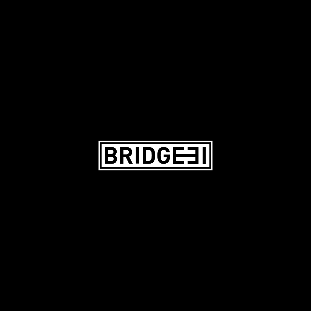 Image of the logo Bridge31 in negative monochrome.  This is an image related to a project inside Pedro Rodrigues (Treze413) graphic design portfolio.